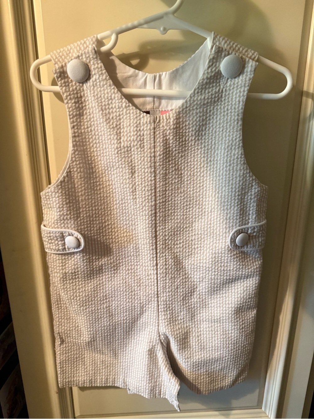 Classic Cream Textured Kids One-Piece